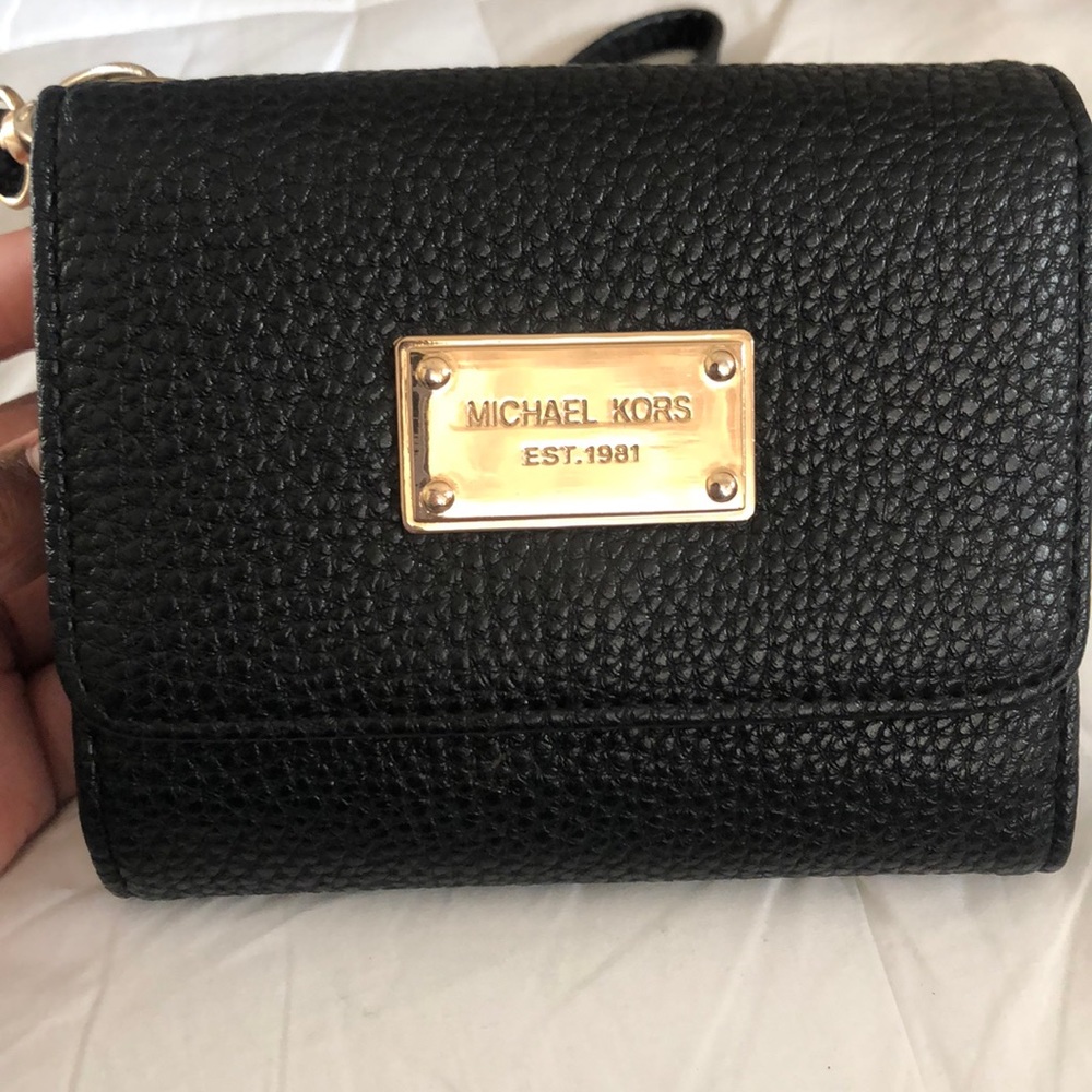 Michael Kors Black Wristlet Wallet